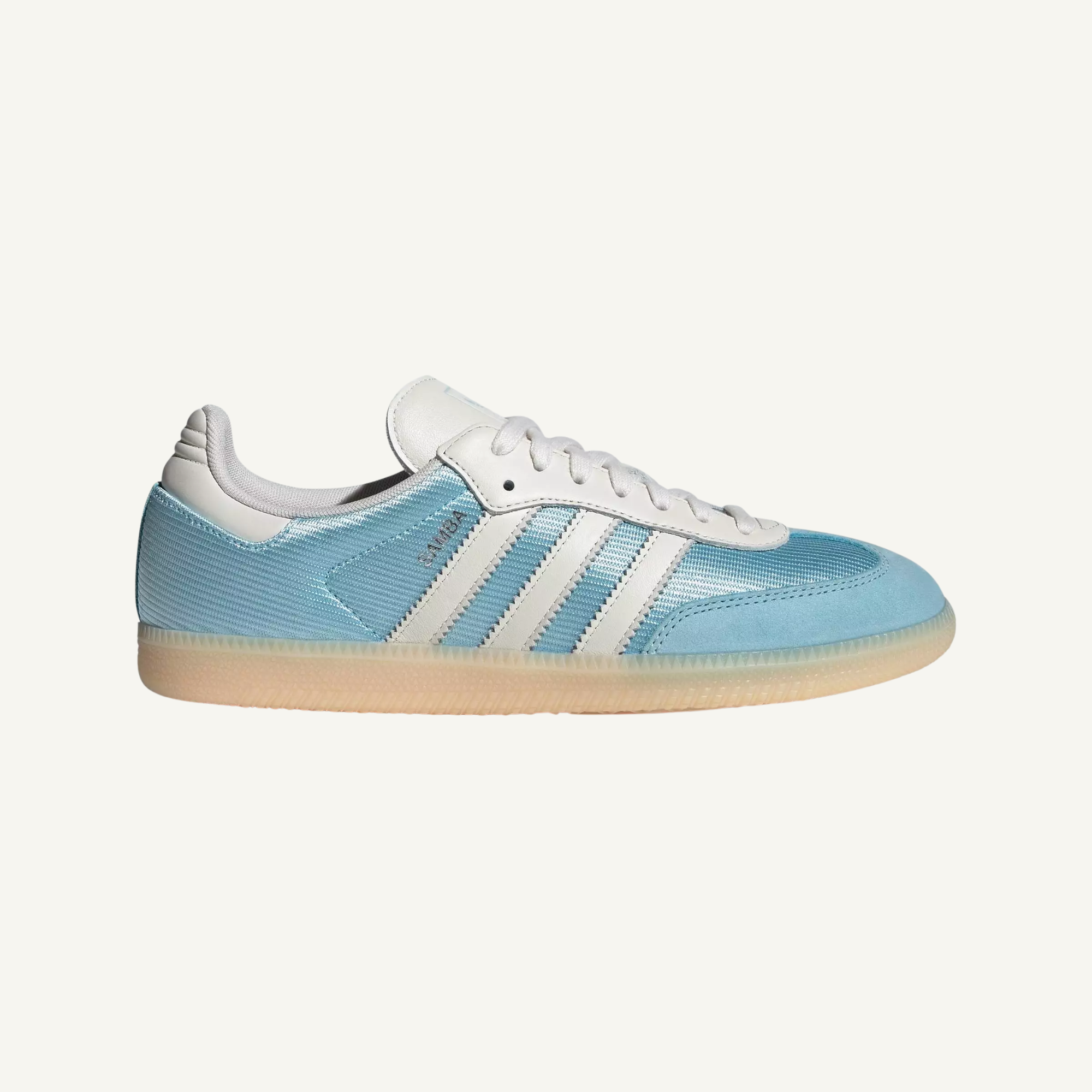 adidas Samba OG icey blue and white sneakers