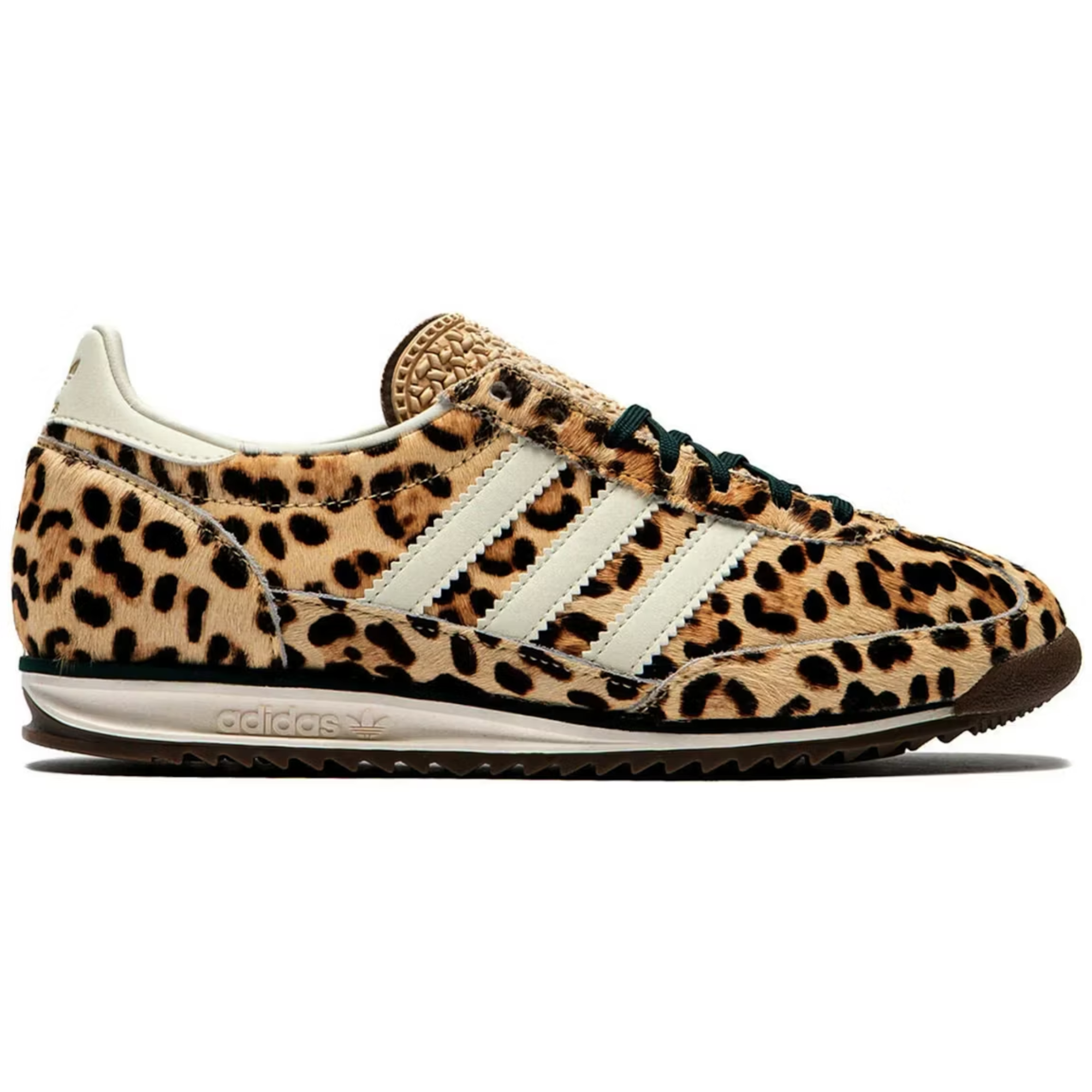 adidas SL 72 OG 'Leopard' — the retro 1972 runner with serrated 3-Stripes