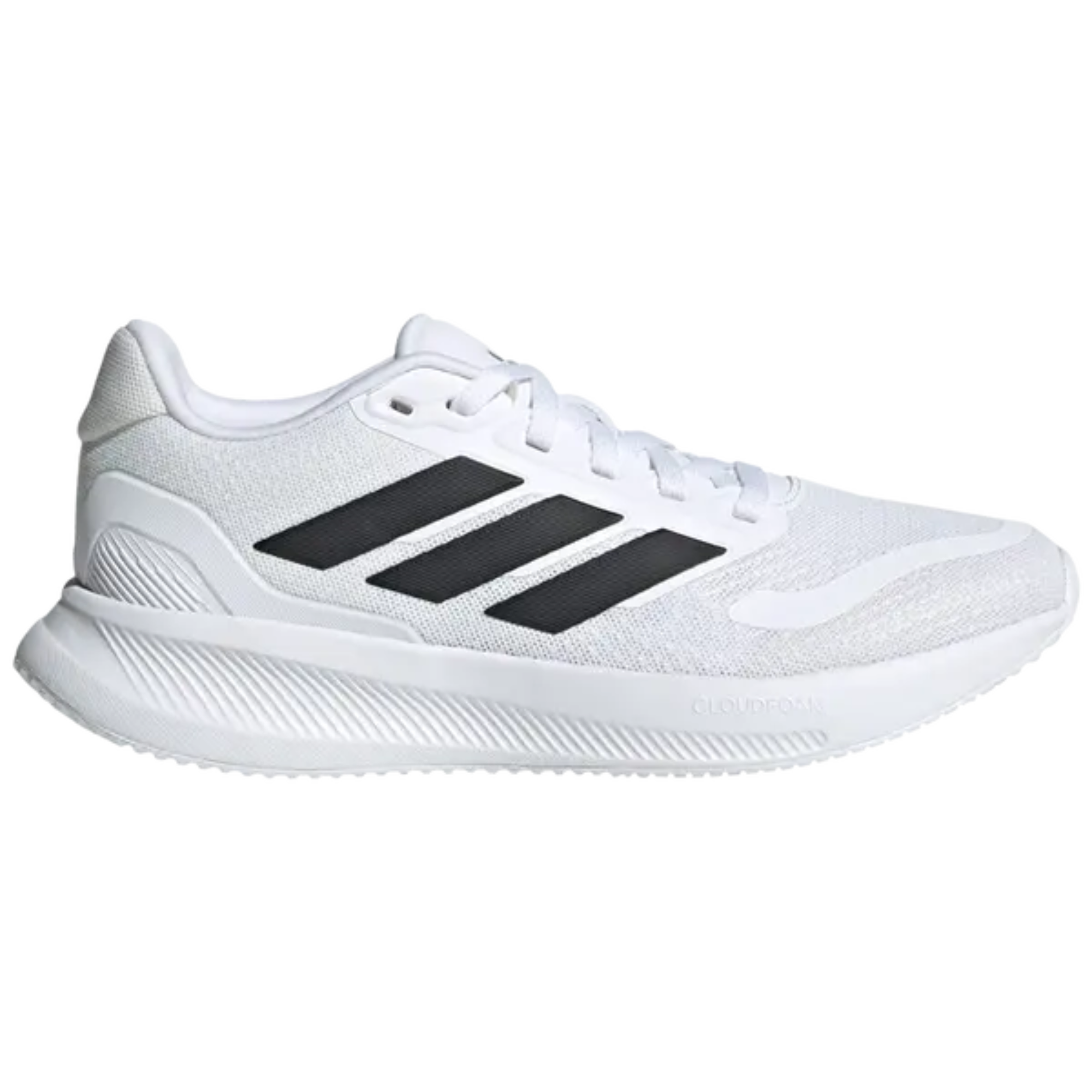 Kids white adidas Runfalcon 5 running shoe