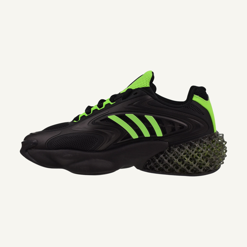 Adidas Men's Black/Green 4D Krazed Men's Sneakers, H05961 (No Box)