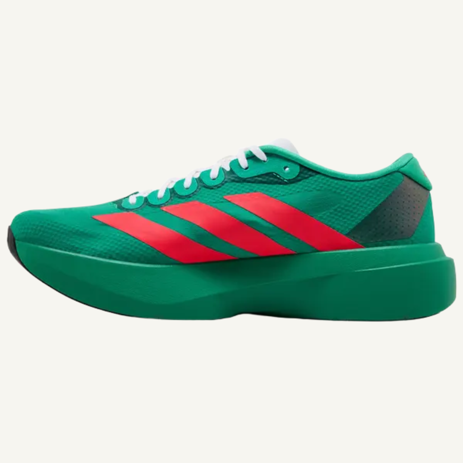 Adidas Men's Green/Lucid Red Adizero Evo SL Sneakers, JQ4440