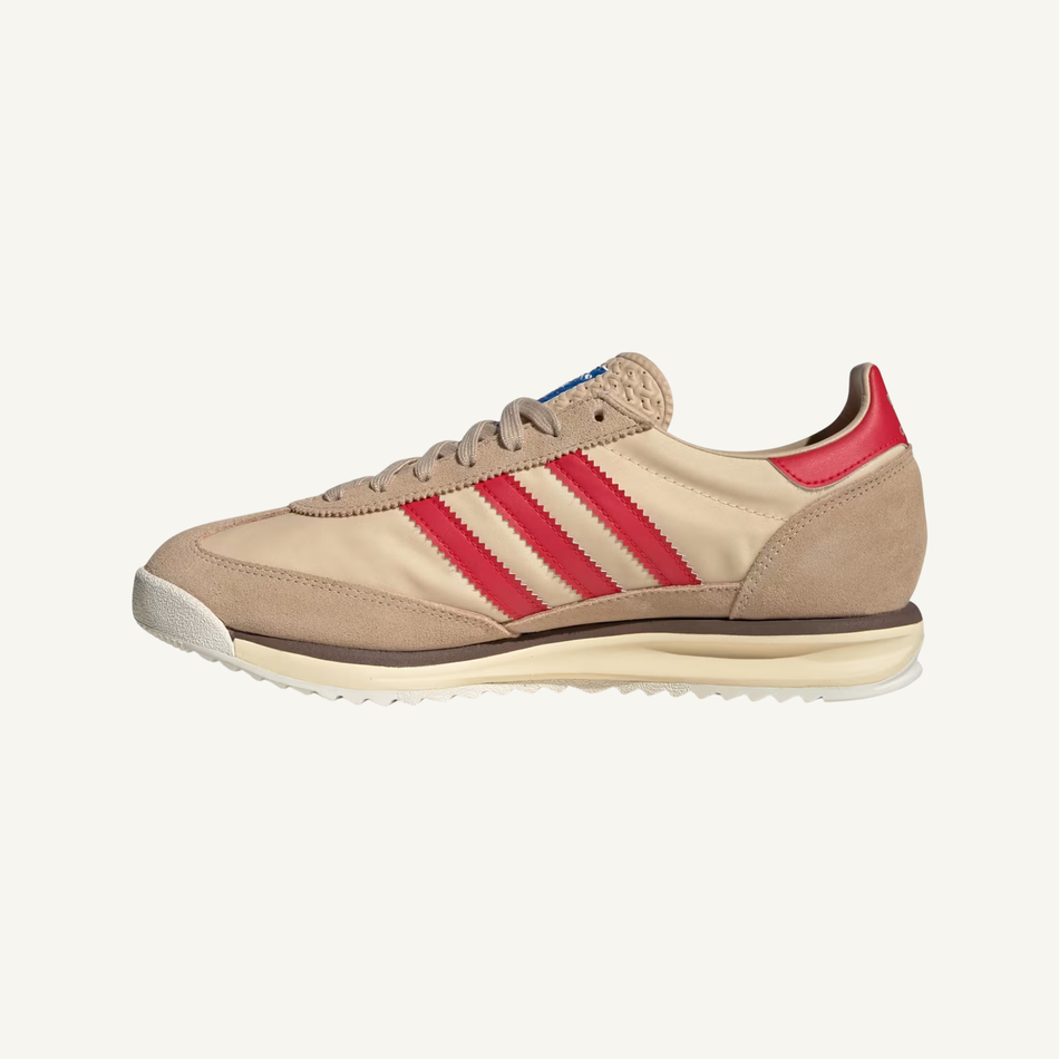 Adidas Originals Men's Cream/Red SL72 RS Sneakers, JS0749 (No Box)
