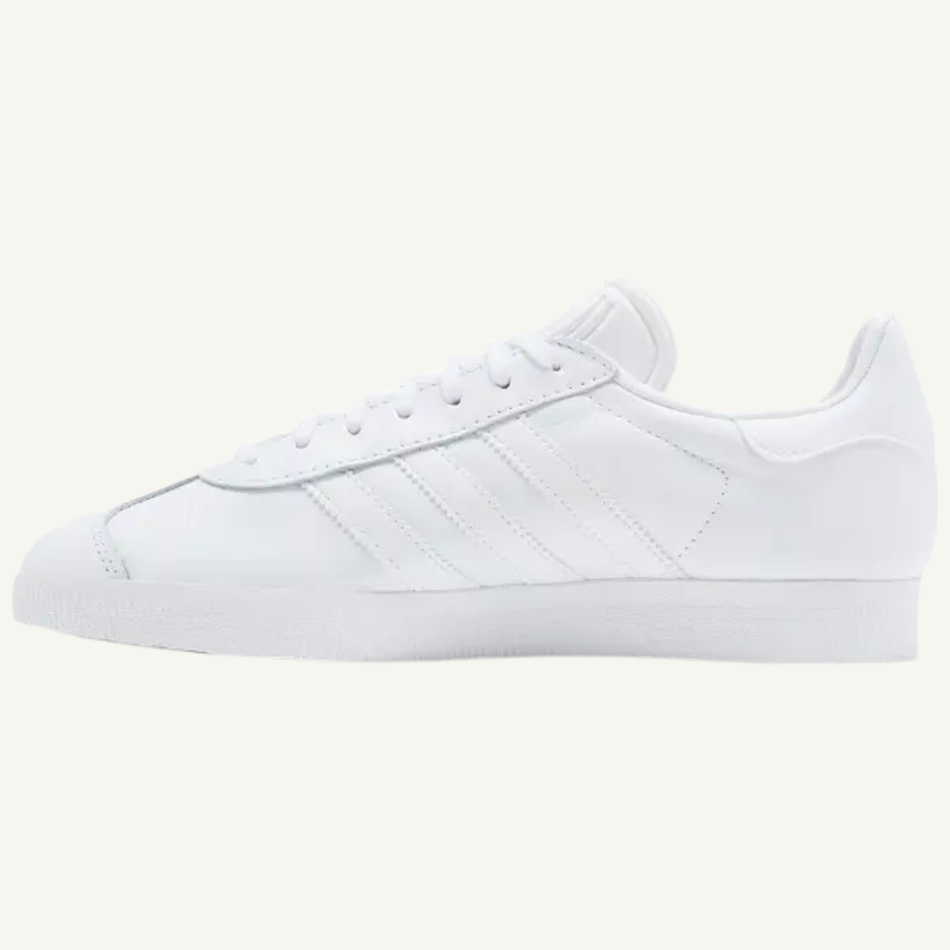 Adidas Originals Men's White/Gold Gazelle Sneakers, BB5498 (No Box)