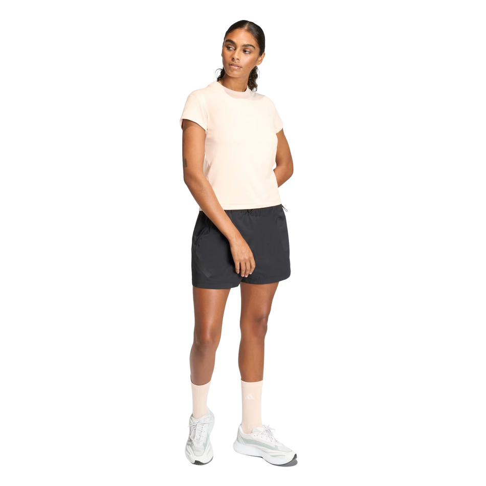 Adidas Women's Blush Pink Z.N.E. Baby Tee, KC7742