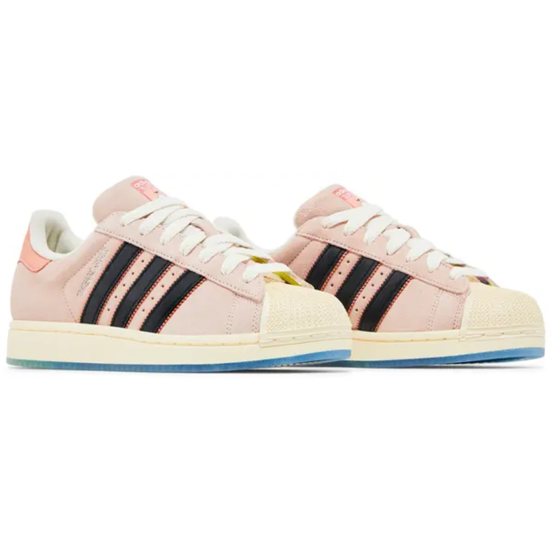 Adidas Originals Men's Pink Superstar 'Patrick Star' Sneakers, JQ6778 (No Box)