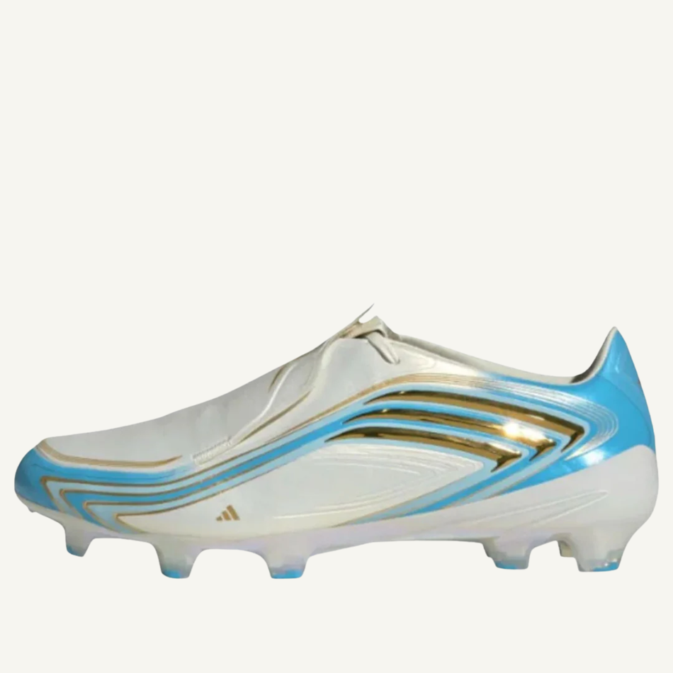 Adidas Men's Ivory/Blue x Messi F50 Elite FG Sneakers, IH1892