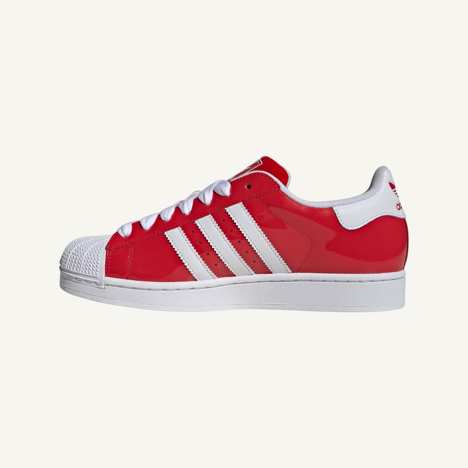 Adidas Originals Men's Red/White Superstar 2 Sneakers, KH9038