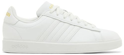 Adidas Women's Grand Sneakers, Cloud White / Cloud White / Gold Metallic, GW9213
