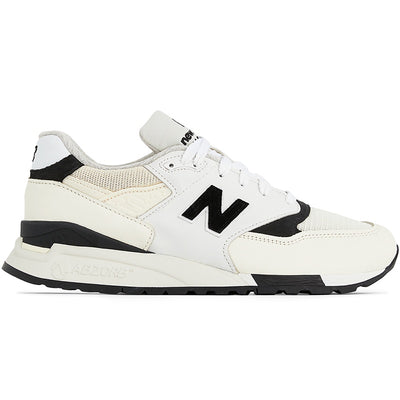 New Balance Unisex Made in USA 998 White/Black, U998TI