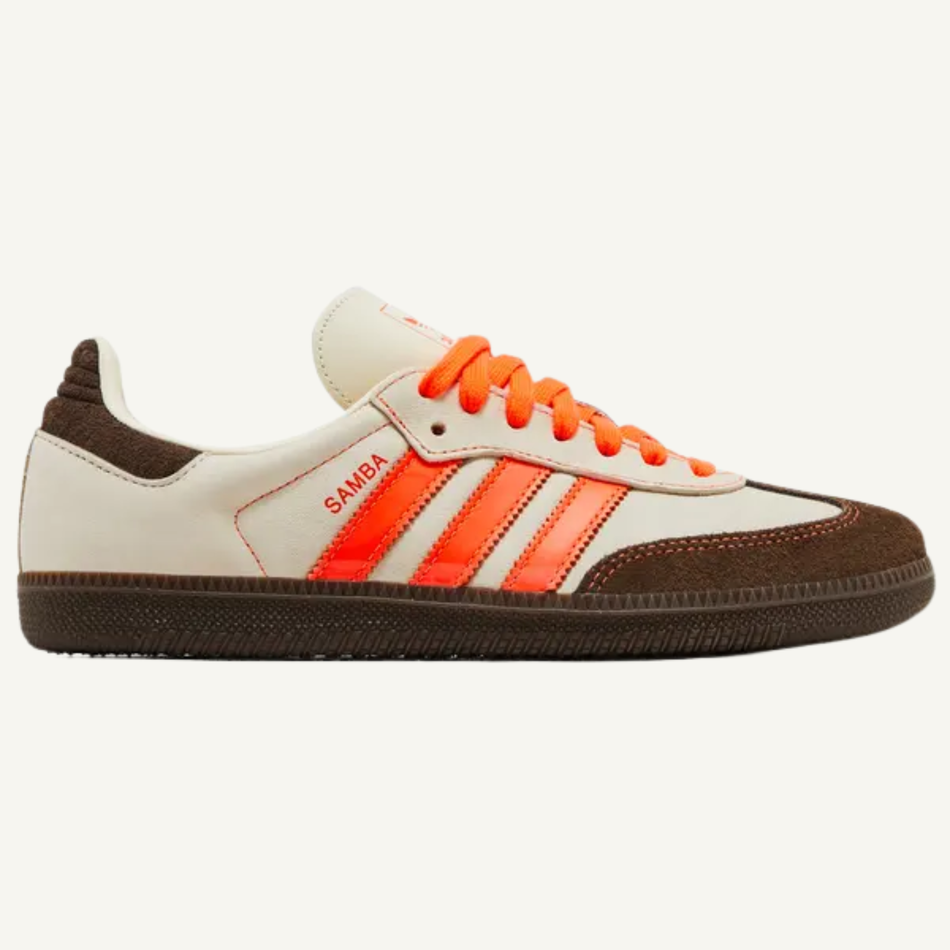 Adidas Originals Women's Solar Orange/Cream Samba OG Shoes, JI2732 (No Box)