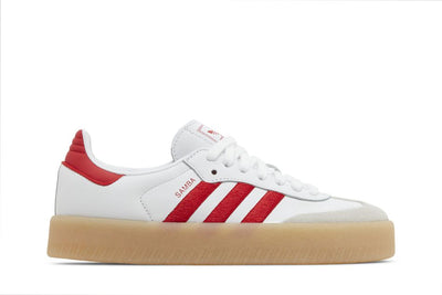 Adidas Originals Women's Sambae Sneakers, White Scarlet Gum, ID0438