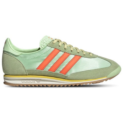 Adidas Originals Women's SL 72 Vintage Sneakers, Semi Green Spark / Solar Orange / Off White, JI0197