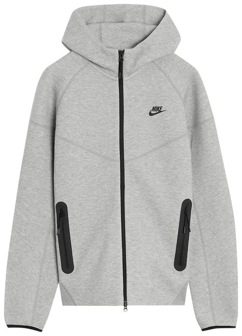 Sudadera con capucha y cremallera completa Nike Tech Fleece Windrunner para hombre, gris, FB7921-063