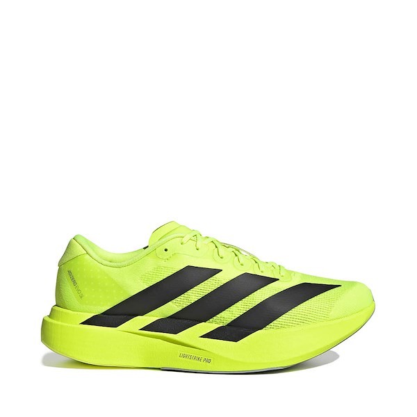 Adidas Men's Adizero EVO SL Running Shoes, Lemon/Black, JR3416