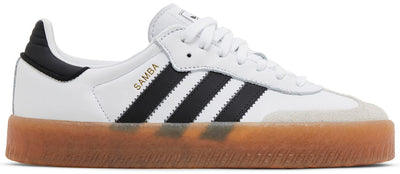 Adidas Originals Women's Sambae Sneakers, White / Black / Gold, JI1349