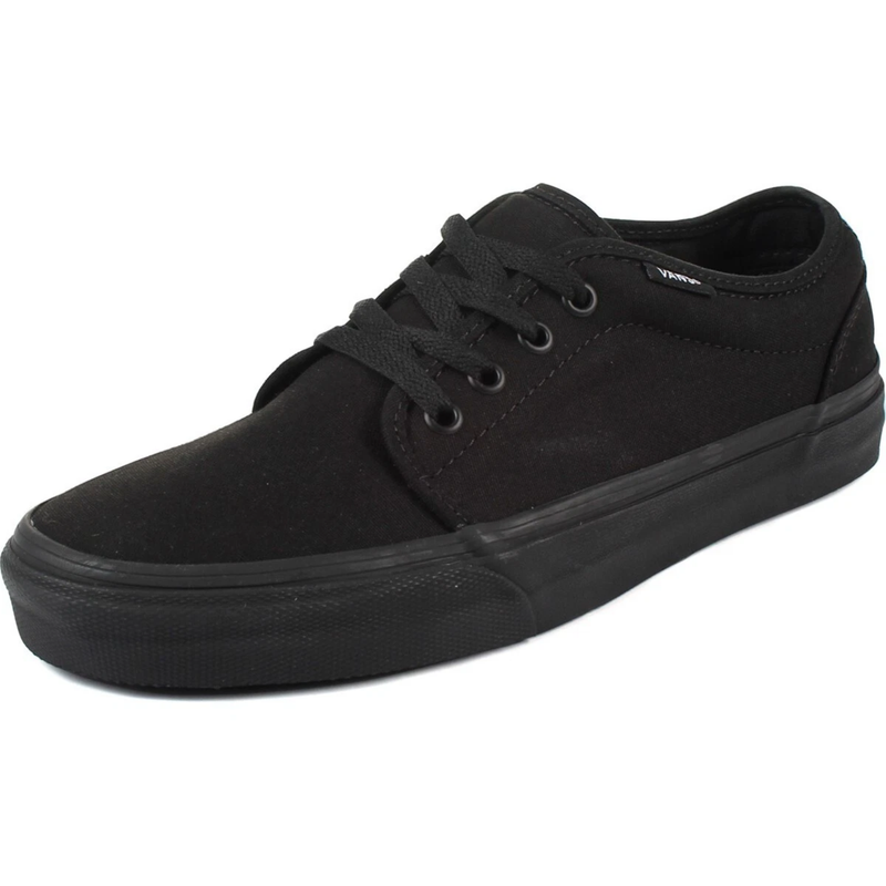 Vans Mens Black/Black 106 Vulcanized Canvas Sneakers, VN00099ZBLK