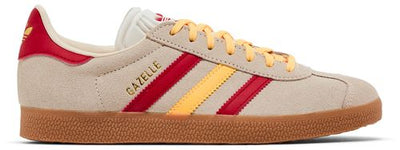 Adidas Originals Women's Gazelle Suede Sneakers, White Spark Scarlet, IE9125