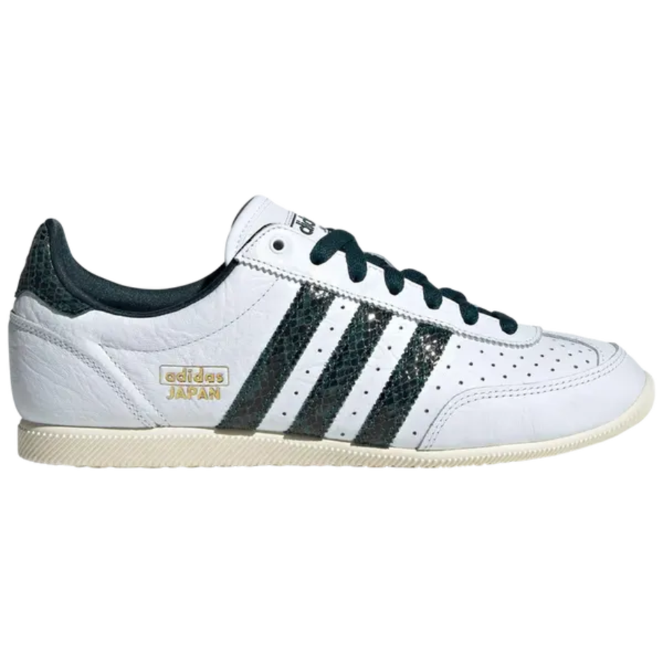 Zapatillas Adidas Originals blancas para mujer, modelo Japón, "Cloud White Collegiate Green", JQ9062