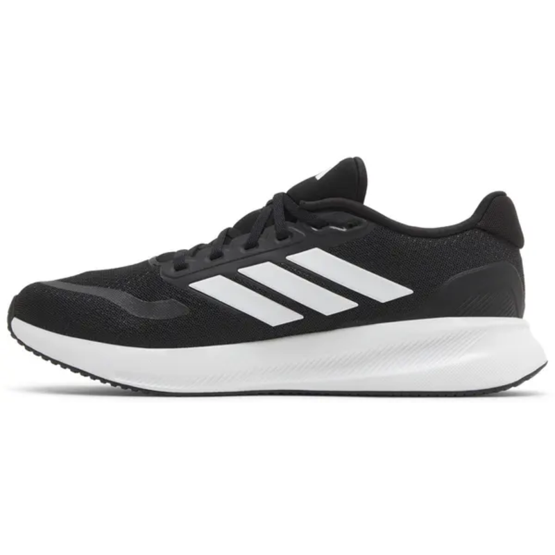 Adidas Mens Black Runfalcon 5 'Black White' Sneakers, IH7758