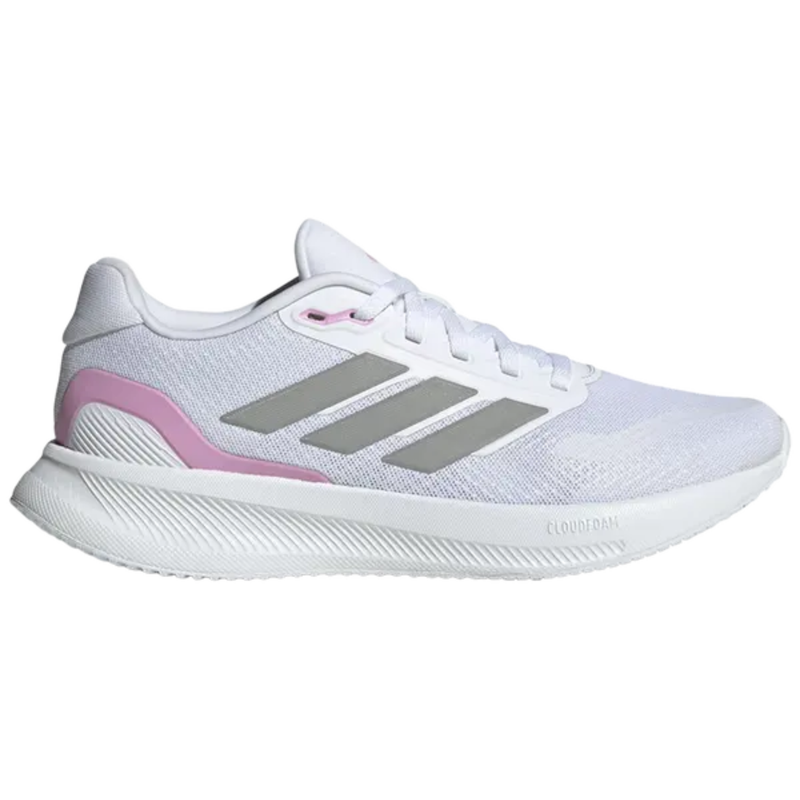 Zapatillas Adidas Runfalcon 5 para mujer, blancas, rosas y grises, JI3981 (sin caja)