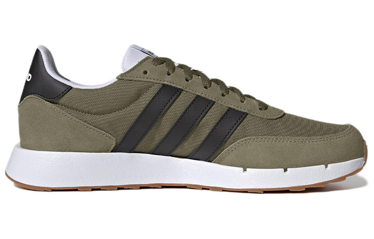 Adidas Men's Run 60's Running Shoes, Focus Olive / Core Black / Cloud White, GY3703