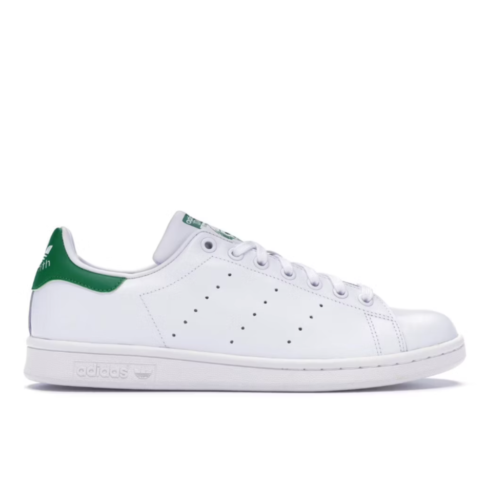 Adidas Originals Men's White/Green Stan Smith Sneakers, M20324