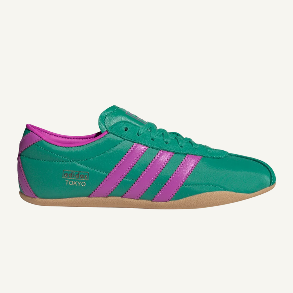 Adidas Originals Women's Green/Purple/Gum Tokyo Sneakers, JQ0583