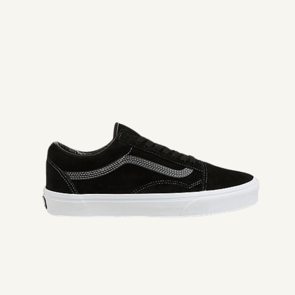 Zapatillas Vans Old Skool Pig Suede negras para hombre, VN0A2Z42BLK