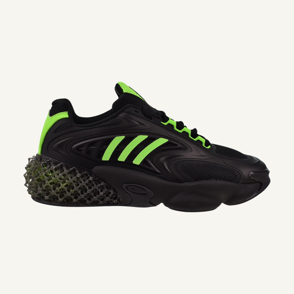 Adidas Men's Black/Green 4D Krazed Men's Sneakers, H05961 (No Box)