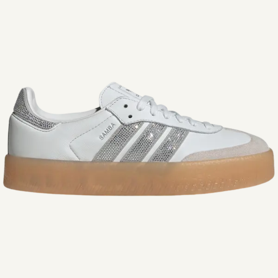 Zapatillas Adidas Originals Sambae en blanco cristal para mujer, IH4046
