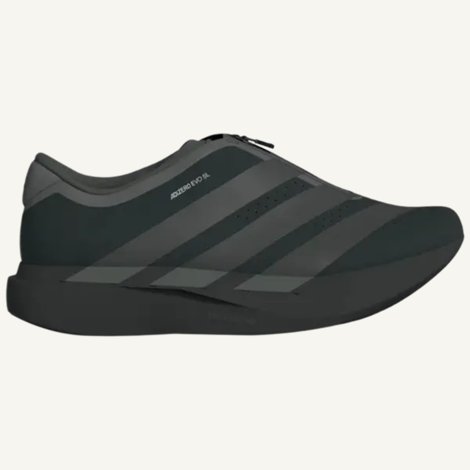 Adidas Men's Black Adizero Evo SL Zip Sneakers, KH9620
