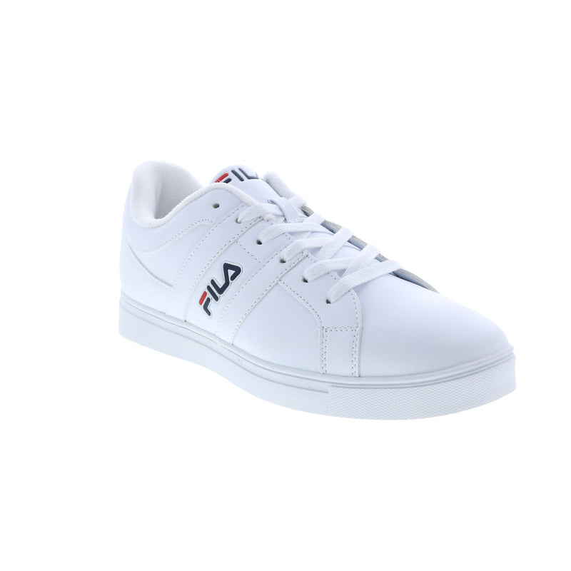 FILA Men's Boca On The 8 Sneakers, White/Navy/Red, 1BM00164-125