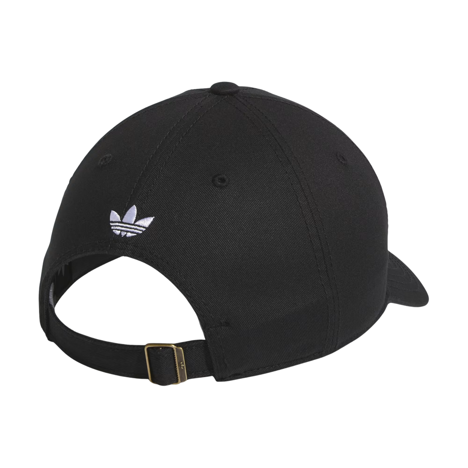 Adidas Originals Men's  Black Trefoil Strapback Hat, JK3532