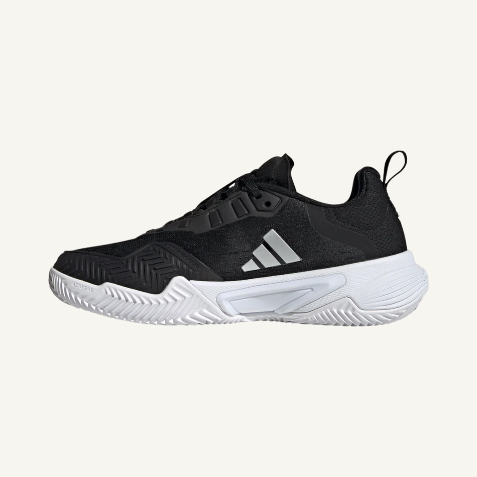 Adidas Women's Black/Silver/White Barricade CL Tennis Shoes, ID1560 (No Box)