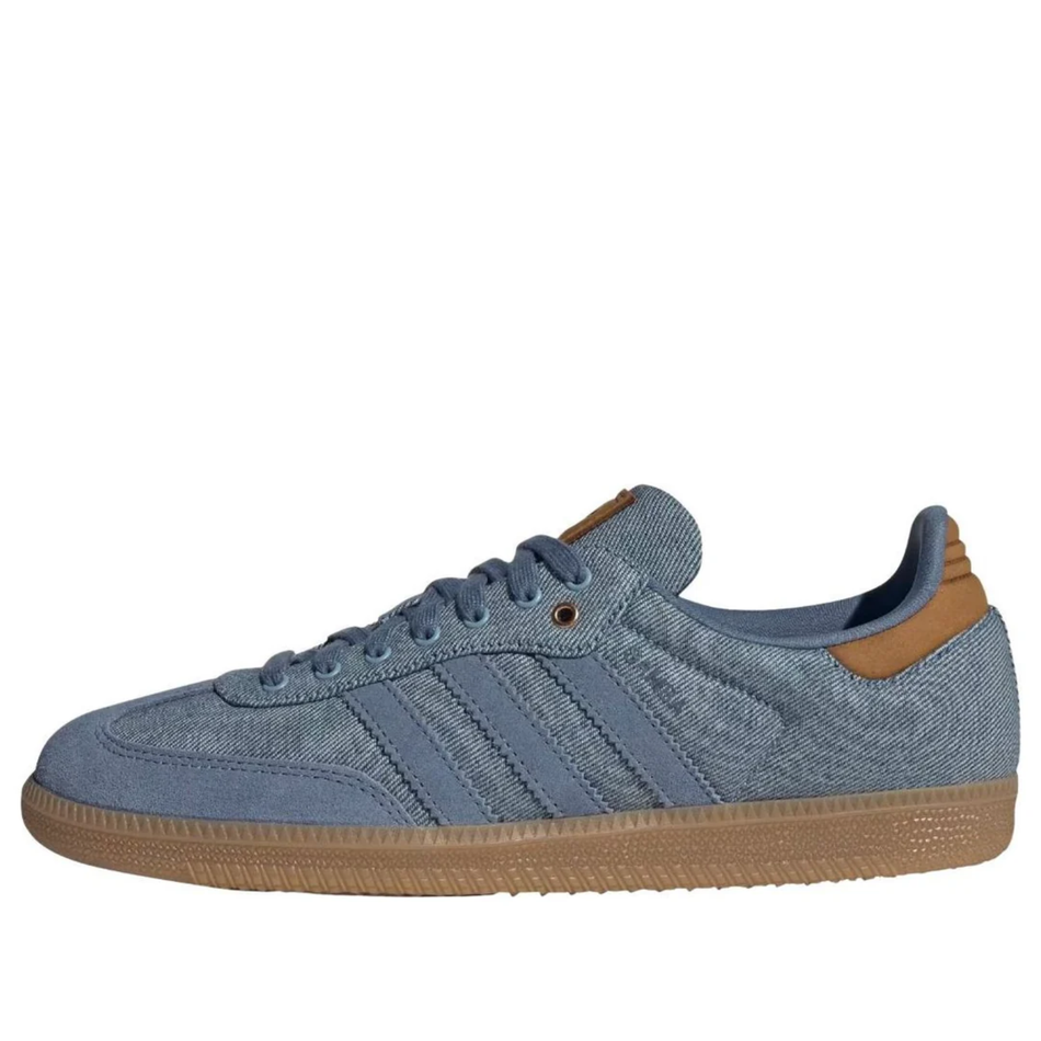 Adidas Originals Men's Denim Blue Samba OG Sneakers, IH6816