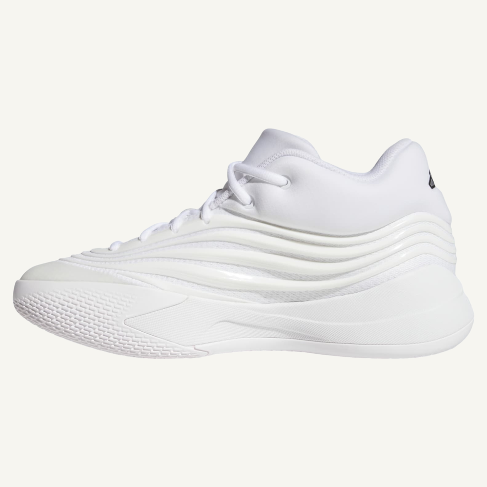 Adidas Men's Triple White Dame 10 Sneakers, KJ4397
