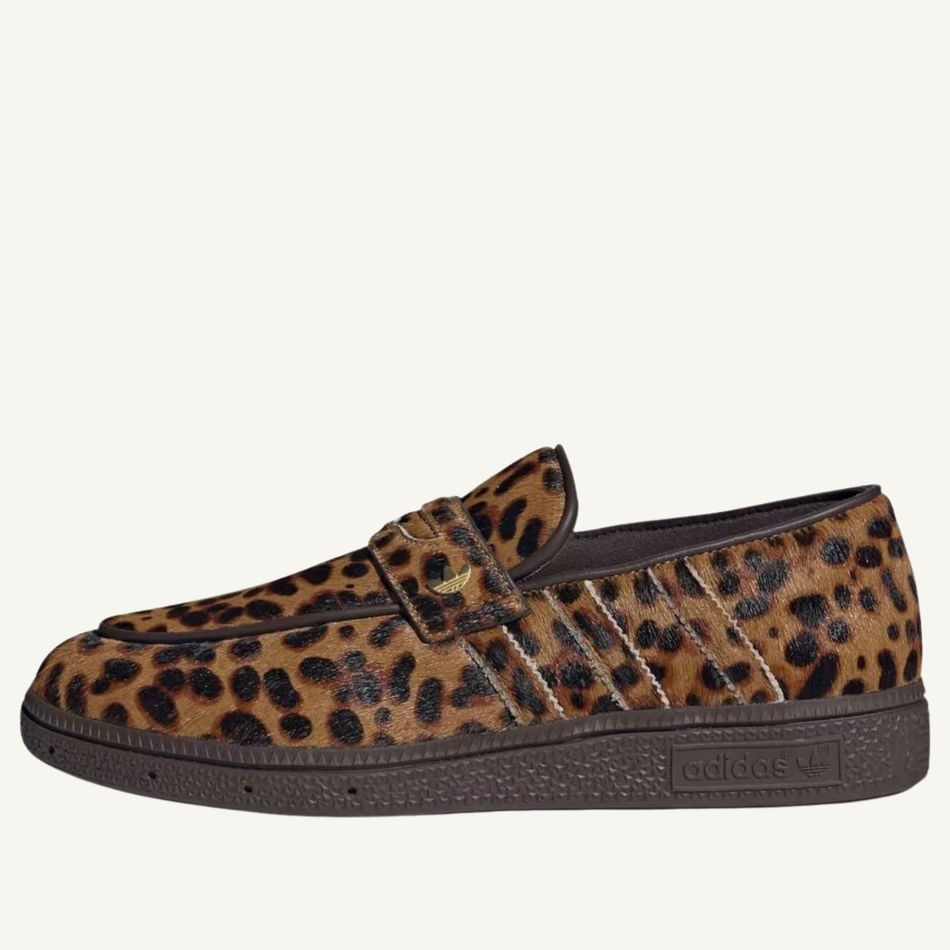 Mocasines Adidas Originals Handball Spezial de leopardo para mujer, KJ2526