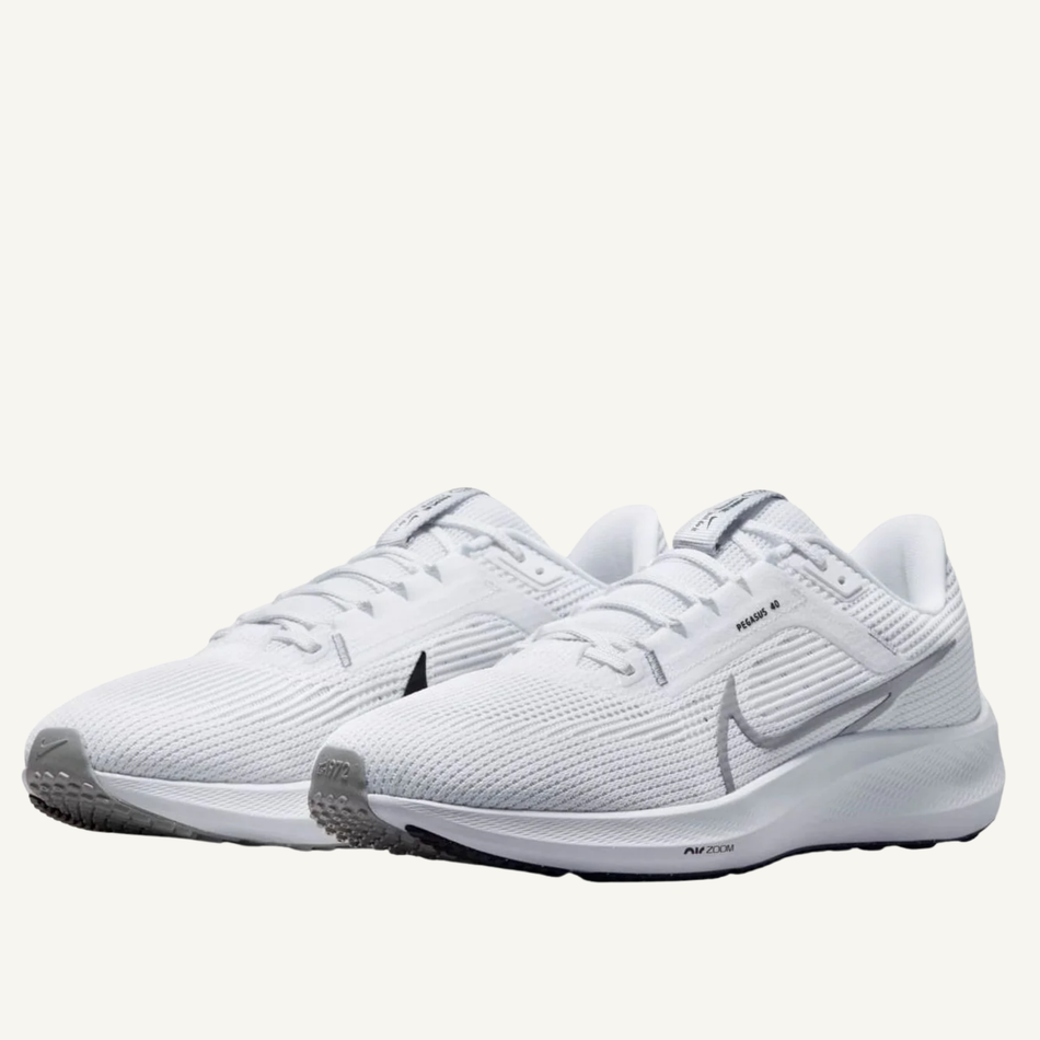 Nike Men's White Air Zoom Pegasus 40 Sneakers, DV3853 102