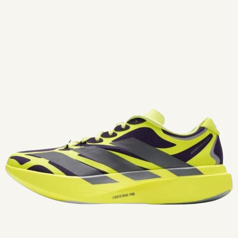 Adidas Men's Yellow Adizero EVO SL EXO Sneakers, KI4772