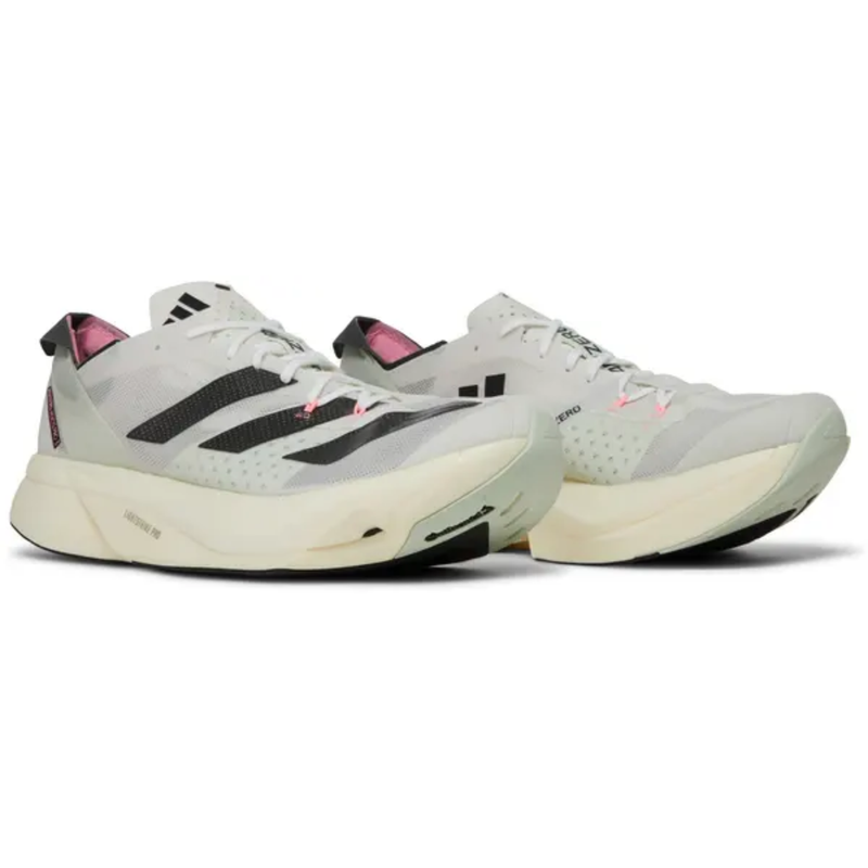 Zapatillas Adidas Adizero Adios Pro 3 para hombre, color blanco/verde lino, GV7067 (sin caja)