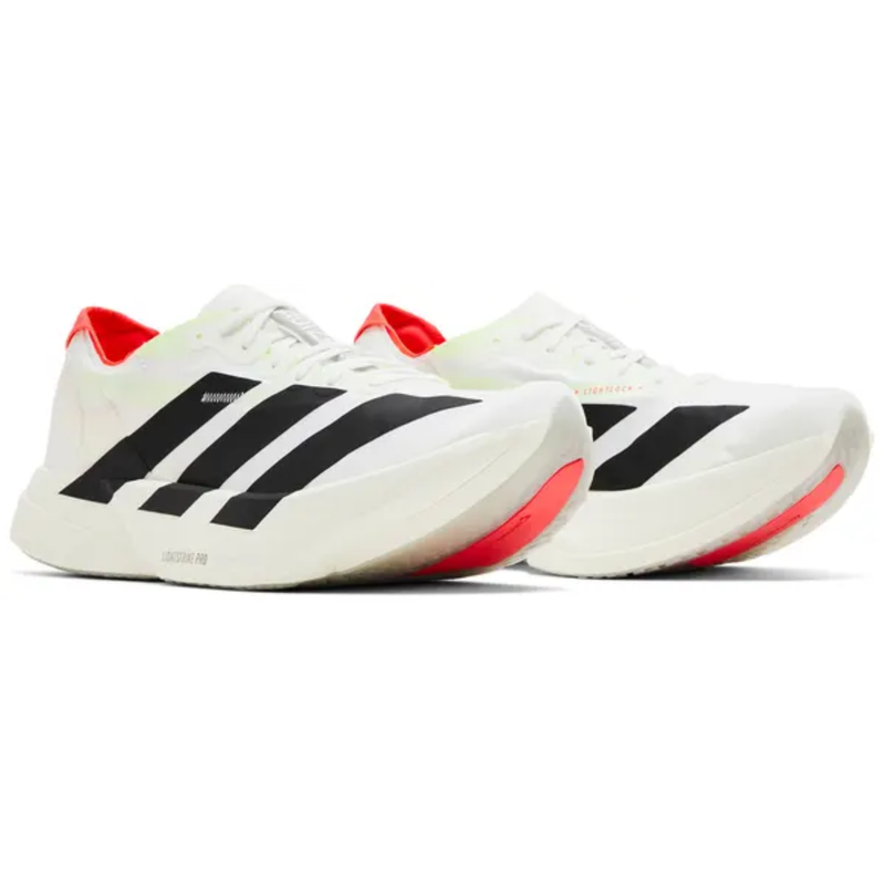 Adidas Men's White Adizero Adios Pro 4 Sneakers, JR1094 (No Box)