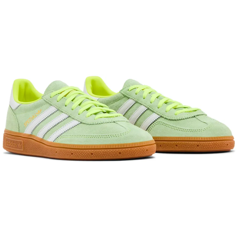 Adidas Originals Women's Green/YellowHandball Spezial Shoes, JI2655 (No Box)