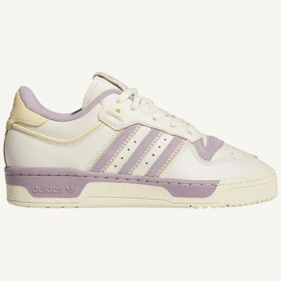 Adidas Originals Women's Cream/Purple Rivalry 86 Low Sneakers, IF4664 (No Box)