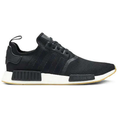 Adidas Mens Black Gum NMD_R1 Sneakers, B42200