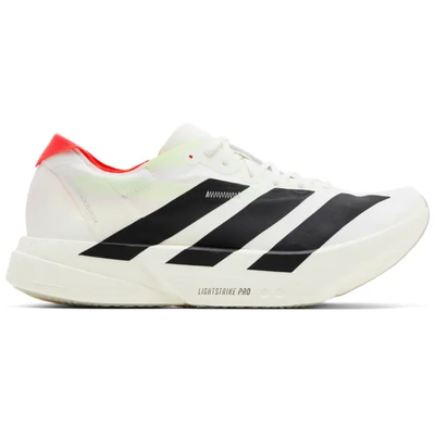 Adidas Men's White Adizero Adios Pro 4 Sneakers, JR1094 (No Box)
