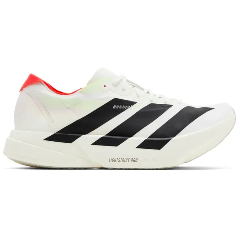 Adidas Men's White Adizero Adios Pro 4 Sneakers, JR1094 (No Box)