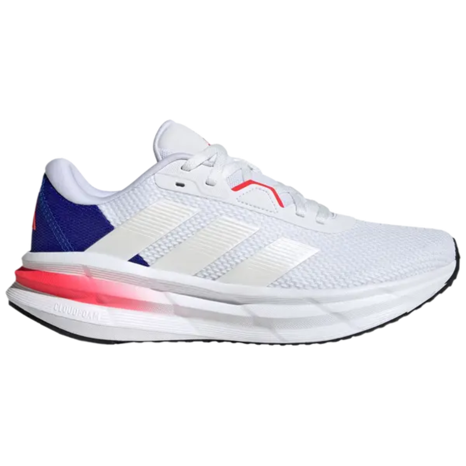 Zapatillas Adidas Galaxy 7 para mujer, blancas/rojas lúcidas, JI4605 (sin caja)
