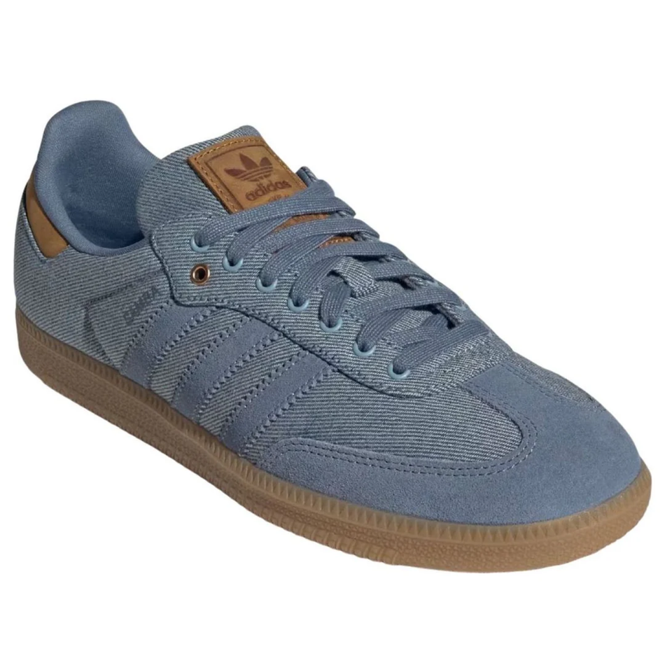 Adidas Originals Men's Denim Blue Samba OG Sneakers, IH6816