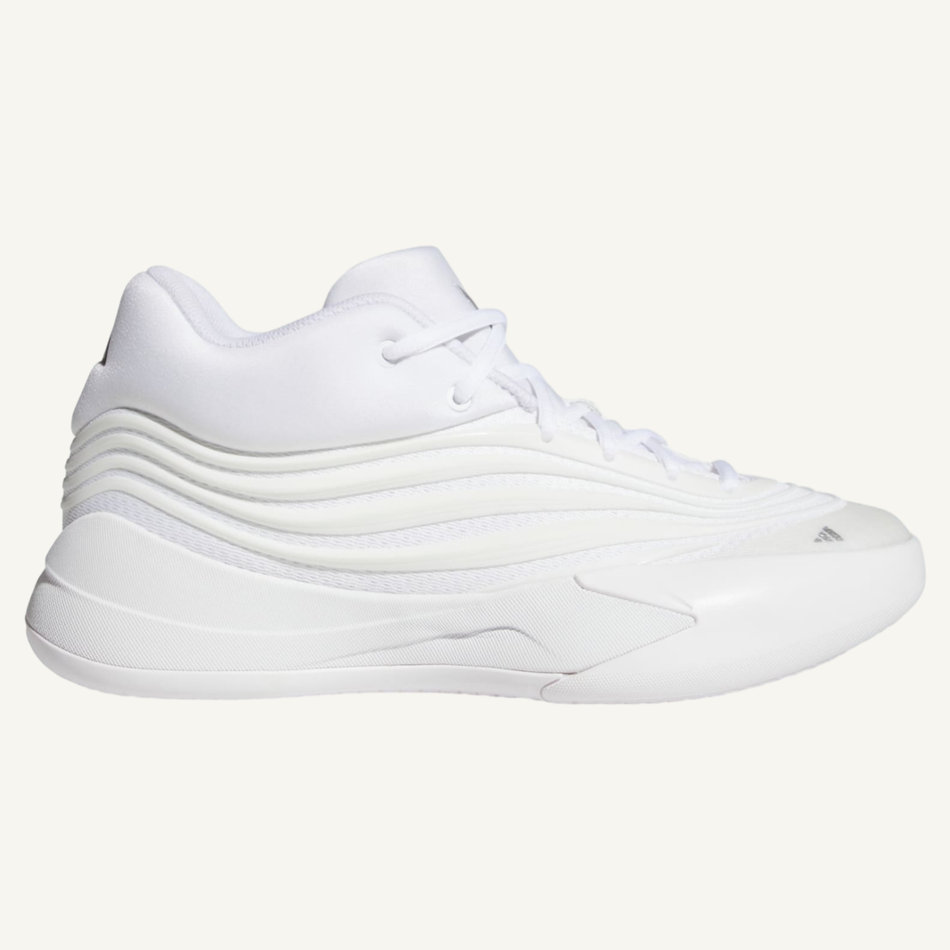 Adidas Men's Triple White Dame 10 Sneakers, KJ4397