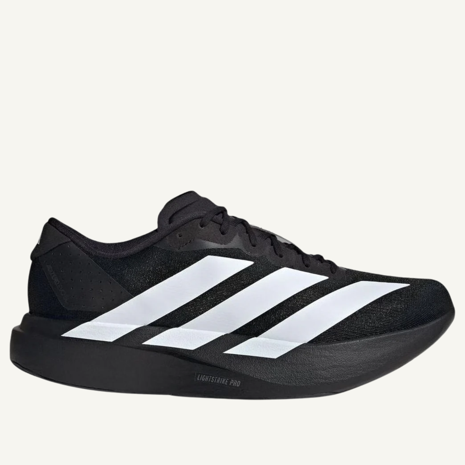 Zapatillas Adidas Adizero EVO SL para hombre, color negro y blanco, JP7149